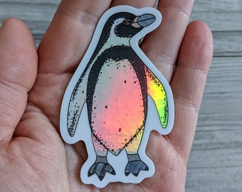 Humboldt Penguin Stained Glass Sticker