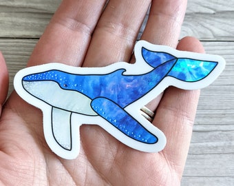 Holographic Humpback Whale Sticker