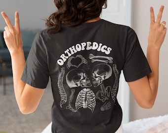Funny Ortho T-Shirt: X-Ray Tech Skeleton Nursing Grad Gift
