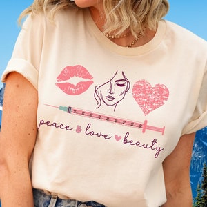 Coquette Nurse Injector Shirt Cute Botox Dealer Tshirt Gift for Cosmetic Surgery Beautician Skin Therapist Aesthetician Skincare