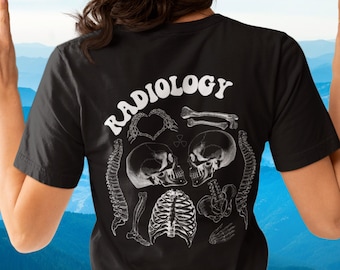 Funny Radiology Shirt t X-Ray Tech Graduation Sweatshirt for RAD MRI Techs and XRay Technicians Ortho skeleton Gift Nursing Grad Imaging Tee