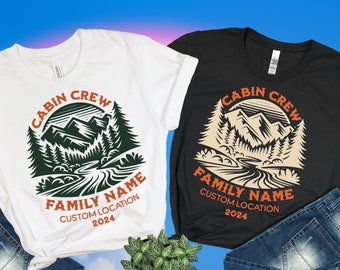 Custom Cabin Crew T-Shirts: Family Reunion Mountain Vacation Shirts