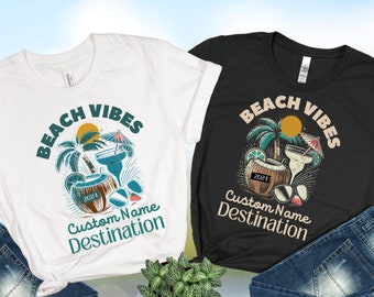 Personalized Family Beach Vacation T-Shirt: Matching Cruise Tee