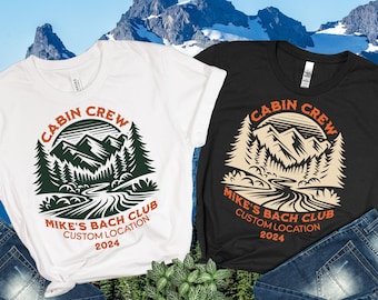 Personalized Cabin Crew T-Shirt: Custom Bachelor Party Camping Trip