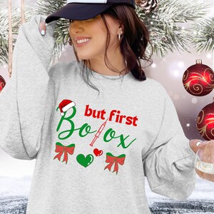 Christmas Nurse Injector Shirt Cute Botox Dealer Tshirt Gift for Cosmetic Surgery Beautician Skin Therapist Aesthetician Skincare