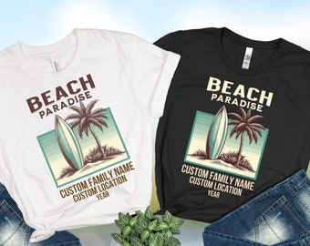 Family Vacation 2025 Shirt Personalized Beach Family Tee Matching Cruise Crewneck Girls Trip T-shirts Bachelorette Honeymoon Gifts 2026