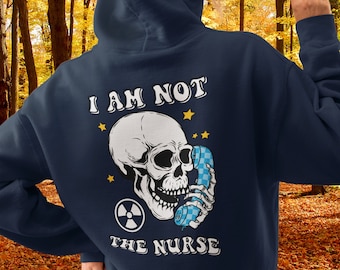 Funny Radiology Tech Zip Hoodie: Skeleton X-Ray Gift