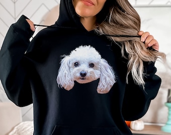 Custom Pet Photo Hoodie: Personalized Dog or Cat Sweatshirt