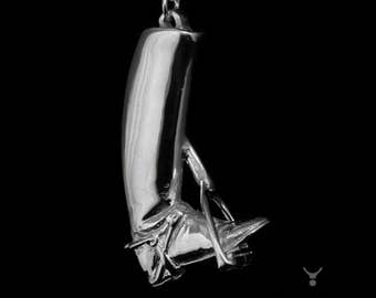 Equestrian Boot in Stirrup Necklace, equestrian necklace, equestrian pendant, equestrian jewelry, horse jewelry, horse necklace,