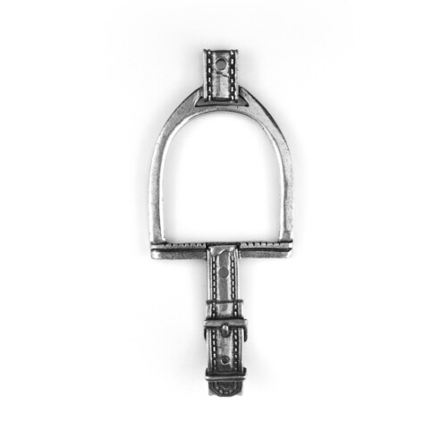 Pewter English Horse Stirrup Wall Hook / Horseback Riding Etsy