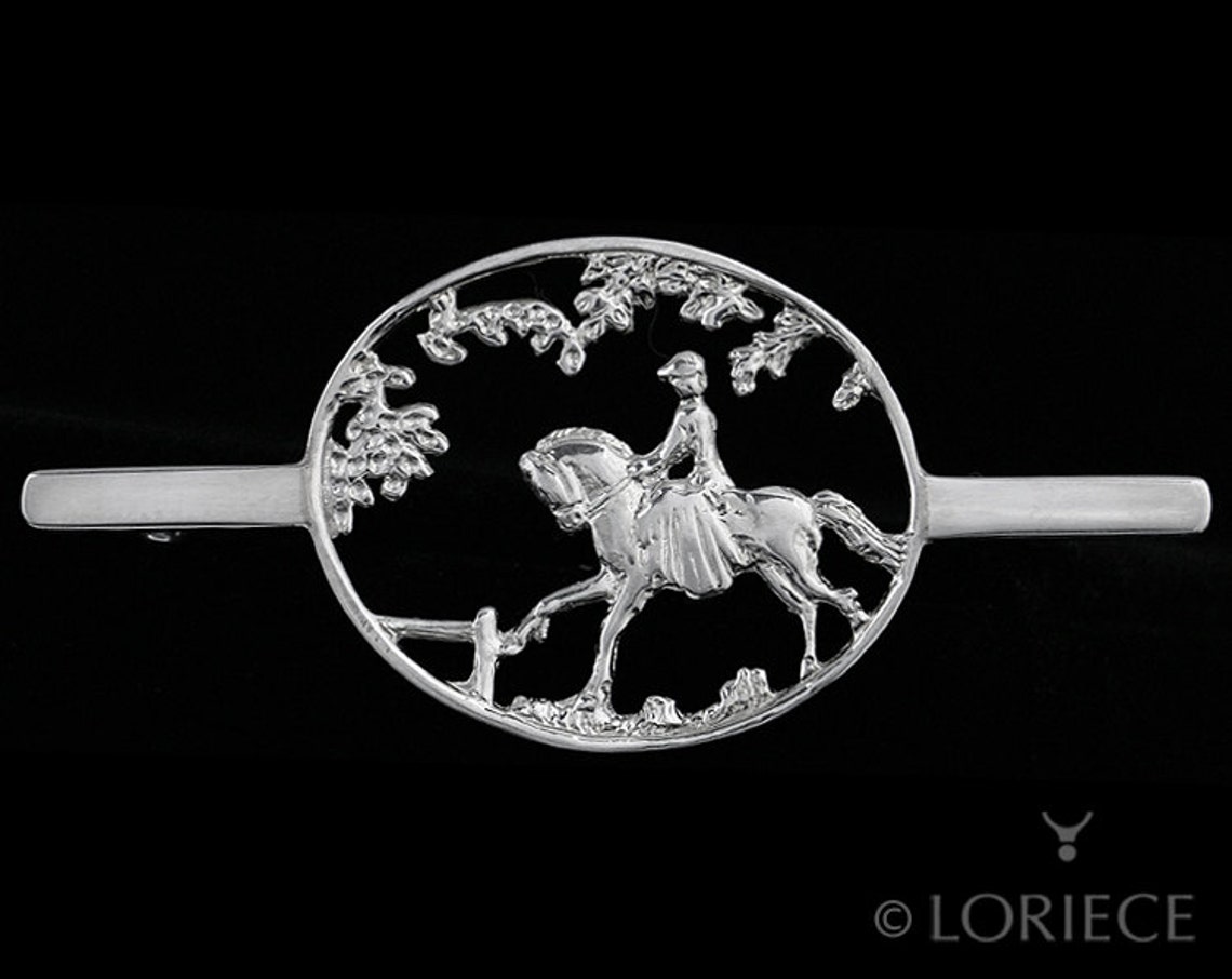 Equestrian Stock Tie Pin Ride in the Park Etsy