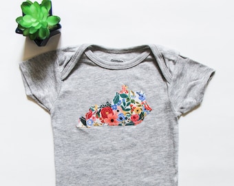 Kentucky Onesie® Baby Shower Gift - Kentucky Baby Girl - Handmade and Customizable - More Fabric Available