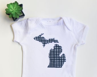 Michigan Onesie® Baby Shower Gift - Handmade - Ready to Ship!