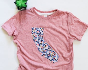 California Toddler T-shirt - California Toddler Gift - California Toddler Girl - More Fabric Options Available