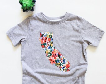 California Toddler T-shirt - California Toddler Gift - California Made Toddler - More Fabric Options Available