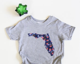 Florida Toddler T-shirt - Florida Toddler Gift - Florida Toddler Girl - More Fabric Options Available