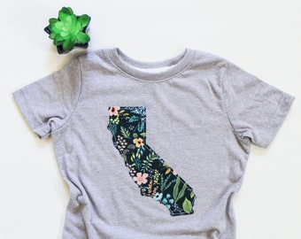 California Toddler T-shirt - California Toddler Gift - California Toddler Girl - More Fabric Options Available