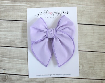 Lilac Hair Bow, Lavender Hair Bow, Lilac Bow Hair Clip, Easter Hair Bow, Big Hair Bow, Purple Hair Bow, Purple Cotton Hair Clip, Purple Bow