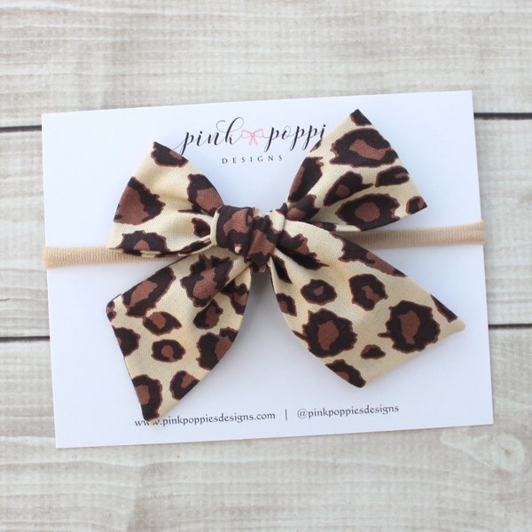 Leopard Hair Bow, Leopard Bow Headband, Cheetah Headband, Leopard Hair Clip, Animal Print Hair Bow, Big Bow Leopard, Cheetah Bow, Baby Bow