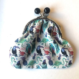 Bolsa de moedas em tecido com estampa Liberty/bolsa de moedas em tecido Liberty/bolsa de tecido