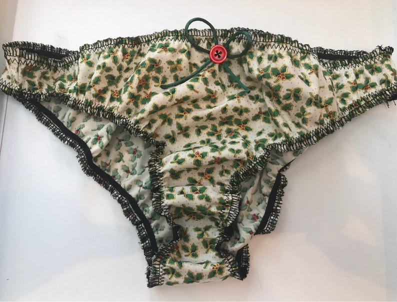 Handmade Christmas cotton knickers/ Christmas panties /Christmas underwear image 2