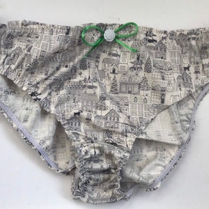 Christmas print knickers/ Handmade Christmas panties/ Christmas print underwear/Christmas knickers