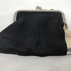 Handmade Vintage Kimono Fabric Coin Purse: Upcycled Patchwork Silk