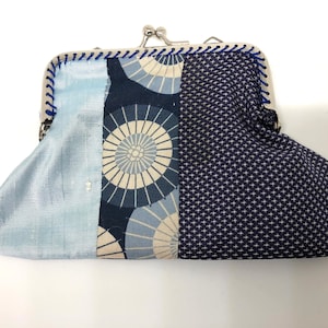 Handgemachte Vintage Patchwork Stoff Geldbörse/Patchwork Geldbörse/Patchwork Kimono Geldbörse