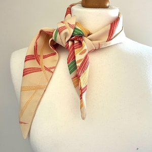 Japanese silk kimono fabric scarf/ Kimono scarf / Japanese Kimono scarf /Silk bandeau scarf