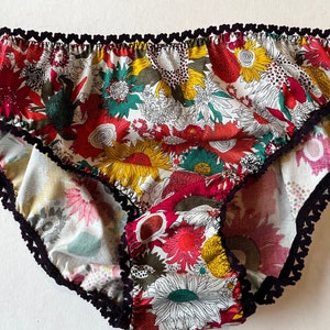 Liberty Print Cotton Knickers: Handmade Floral Underwear