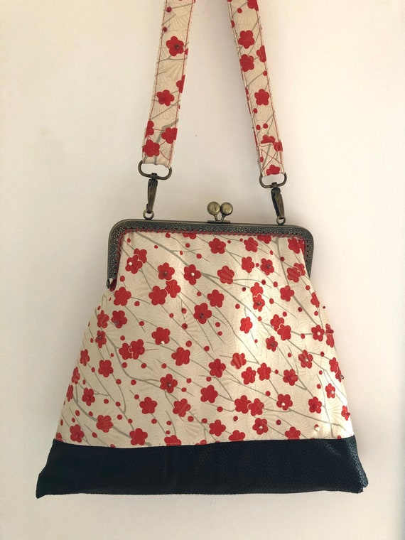 Clasp bead bag/oriental/KIMONO BAG