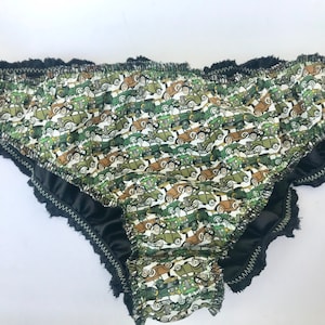 Handmade Liberty Print Cotton Knickers: Vintage Car Pattern Underwear