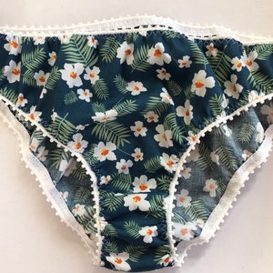 Handmade Japanese print cotton knickers/ Handmade panties /Handmade underwear