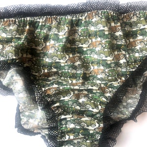 Handmade Liberty Print Cotton Knickers: Vintage Car Pattern