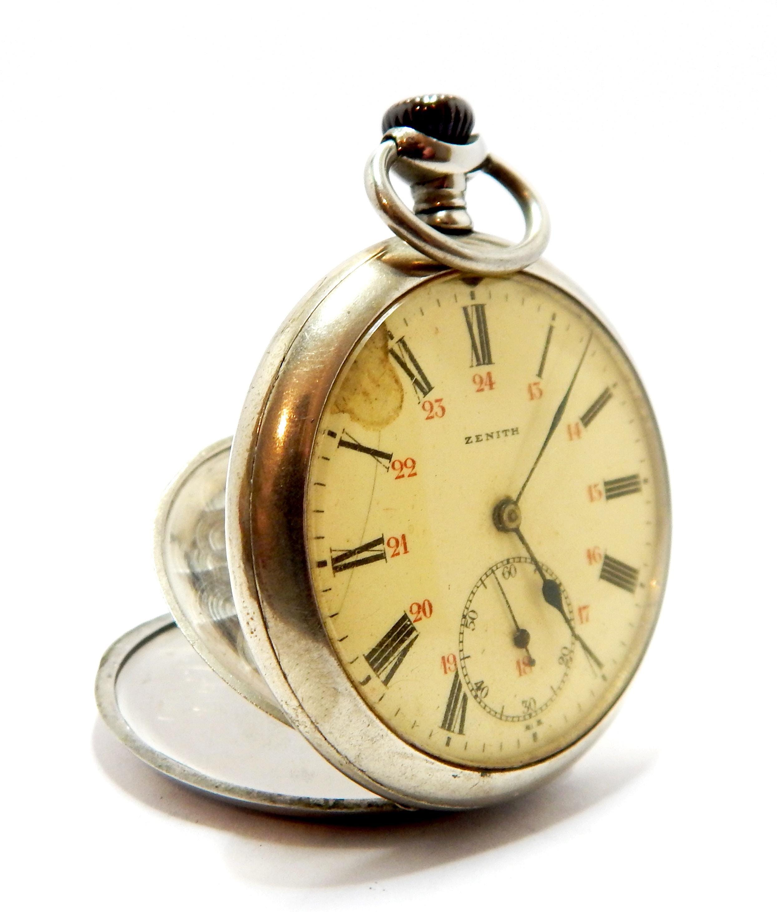 Zenith Uhr 333 Gold Antike Tasche ZENITH, Uhr Zenith, Open Face