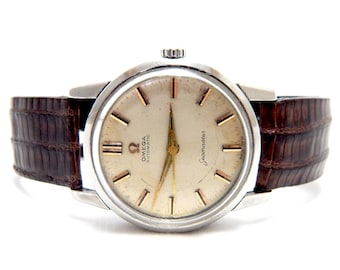 Vintage Watch, Watch OMEGA, Omega Seamaster, Watch Automatic, Circa 1960, Case Stainless Steel, 34mm, Gift Birthday, Anniversary, Unisex