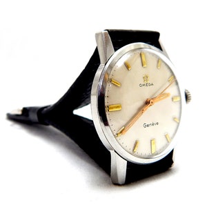 Watch OMEGA Geneve, Omega Vintage, Hand Winding, Caliber 601, Case Steel, 34mm, Gift Birthday, Gift Anniversary, Watch Gift, Watch Working