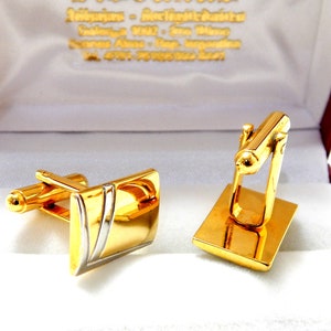 Vintage Cufflinks,  Cufflinks Shirt, Cufflinks Gold, Cuff Link, Gold Filled, 1950c, Luxury Jewel, Gift Birthday, Anniversary, Unisex
