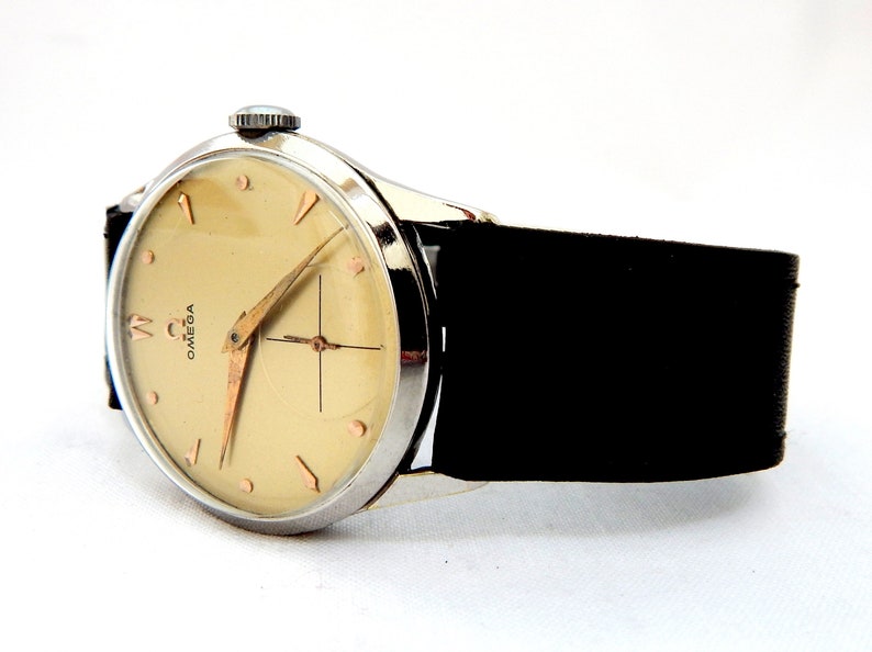 Watch Vintage, OMEGA Classic, Hand Winding, Case Stainless Steel, 35mm, Watch Men, Circa 1945, Gift Birthday, Anniversary, Watch Unisex, J1 zdjęcie 5