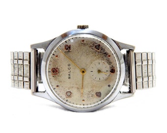 Vintage Watch, Watch RALCO, Hand Winding, 17 Jewels, Watch Men, Circa 1960, Case Stainless Steel, 35mm, Gift Birthday, Watch Unisex