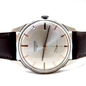 Vintage Watch, Watch LONGINES, Wrist Watch, Hand winding, Case Stainless Steel, 35mm, Circa 1950, Gift Birthday, Anniversary, Watch  VaN