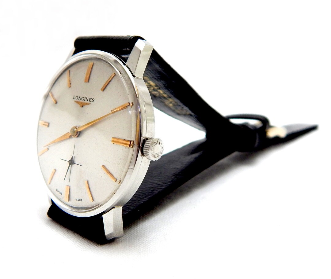 Vintage horloge, horloge LONGINES, 8239-5, handopwinder, kast