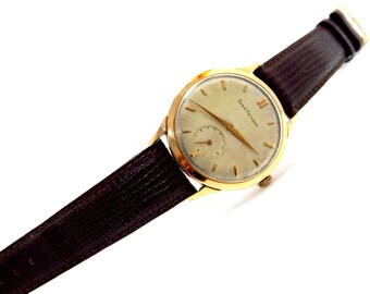 ヴィンテージウォッチ GIRARD PERREGAUX、手巻き、17石、18金ゴールド