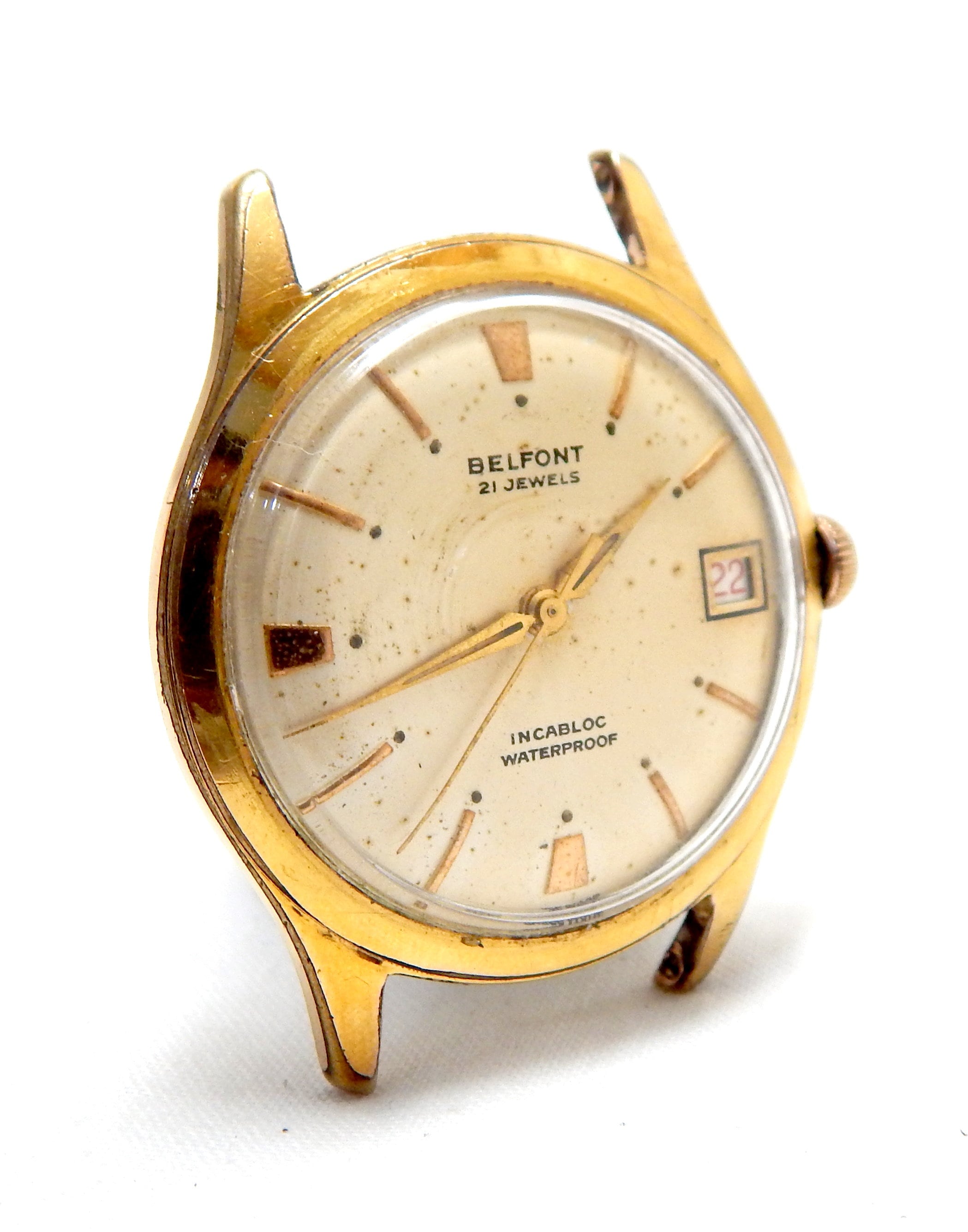 「高評価！」注目のレビュ Vintage Watch, Case Jewels, 21 Winding, Hand BELFONT, Watch アナログ（手巻き）