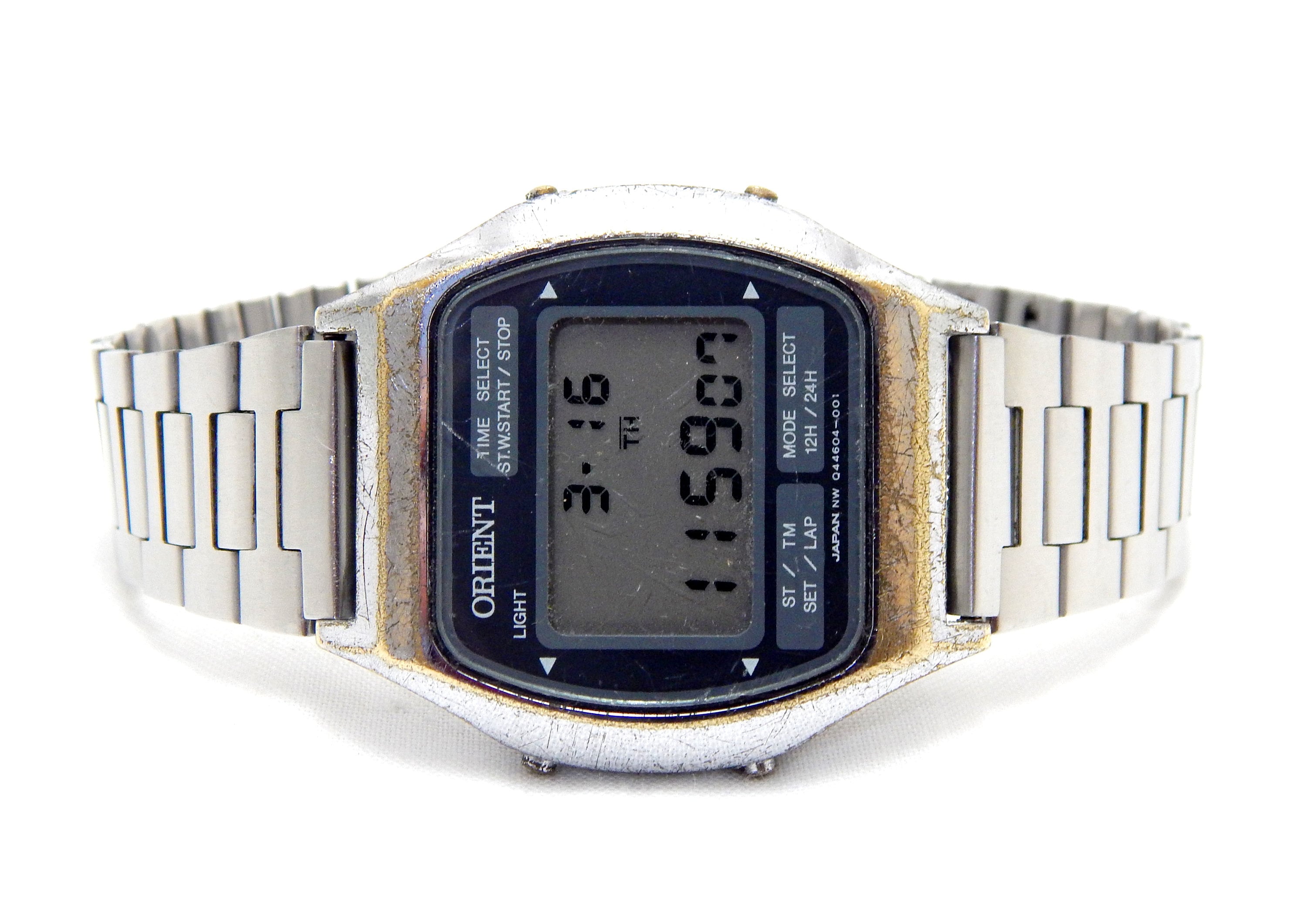 Vintage Watch, Watch ORIENT, Quartz LCD Digital, Alarm, Chronograph, Model Q44604, Steel, 37mm 1970c, Watch Unisex, Gift Birthday Van - Etsy Vintage Watch, Watch ORIENT, Quartz LCD Digital, Alarm, Chronograph, Model Q44604, Steel, 37mm 1970c, Watch Unisex, Gift Birthday Van - Etsy