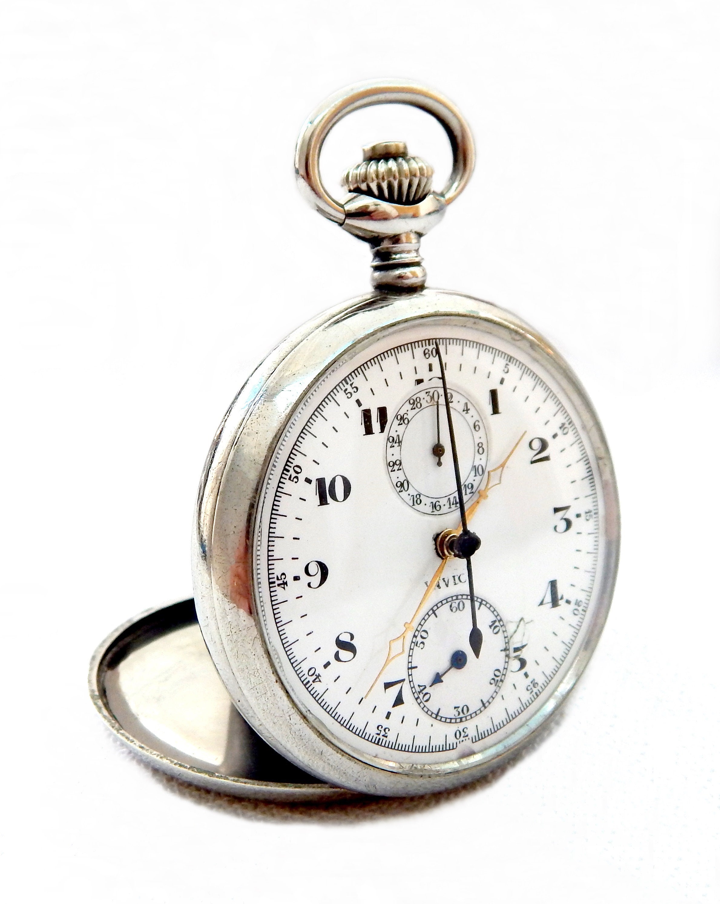 Antique Pocket Watch INVICTA Military Chronograph Hand Etsy