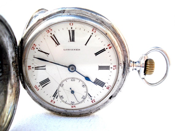 Antique Pocket Watch, LONGINES Hunter, Cal 18.50, Dia… - Gem