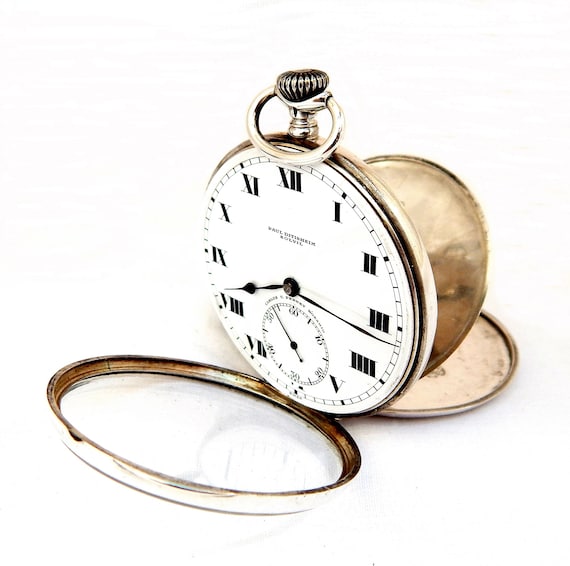 Gold Paul Ditisheim Solvil Pocket Watch Pocket Watch, PAUL