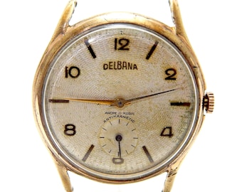 Vintage Watch, Watch DELBANA, Hand Winding, Watch Men, Case