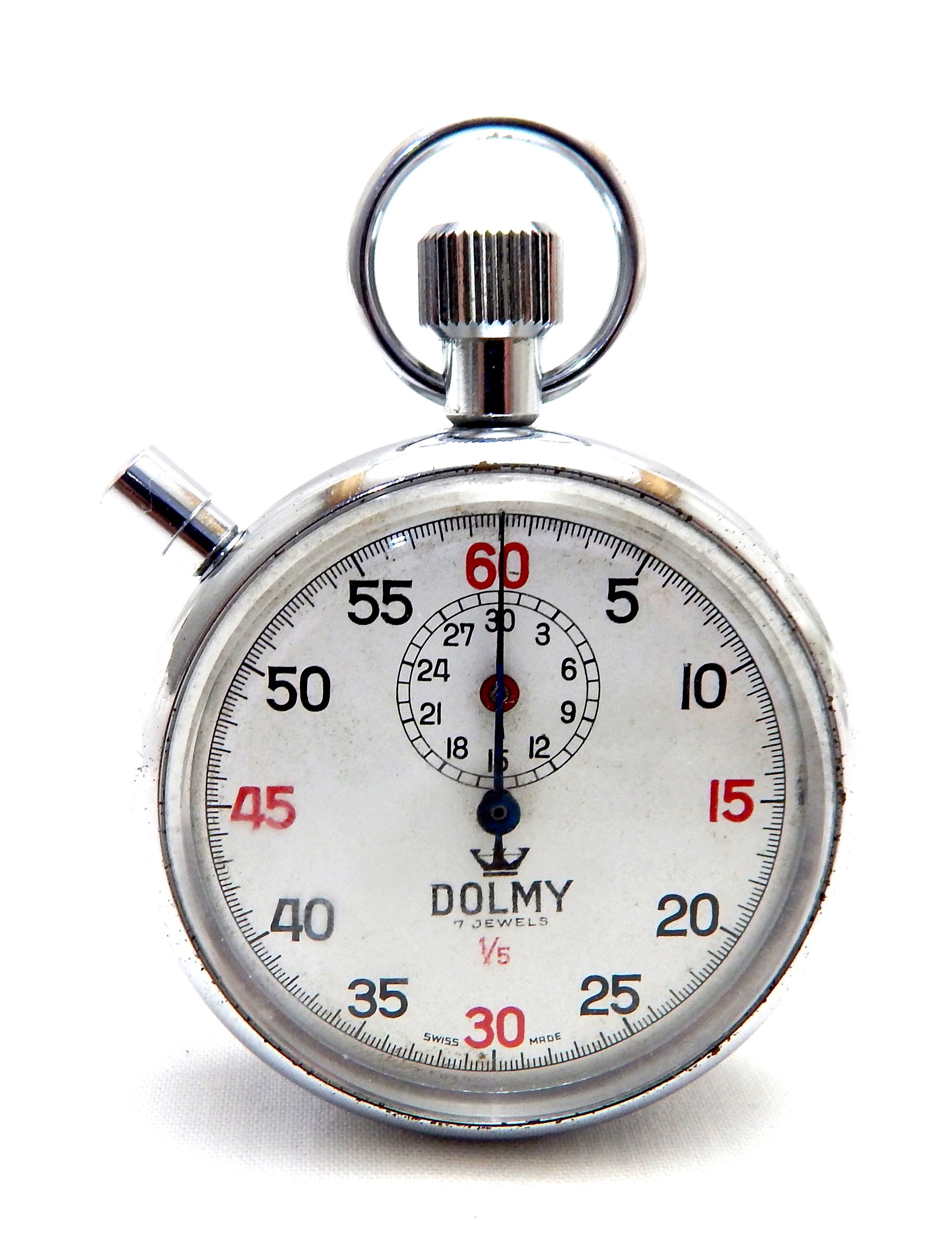 Vintage Pocket Chrono Stop Watch Chronograph DOLMY Mechanic Open Face Circa 1940 Case Stainless Steel 52mm Gift Birthday Van Etsy Canada